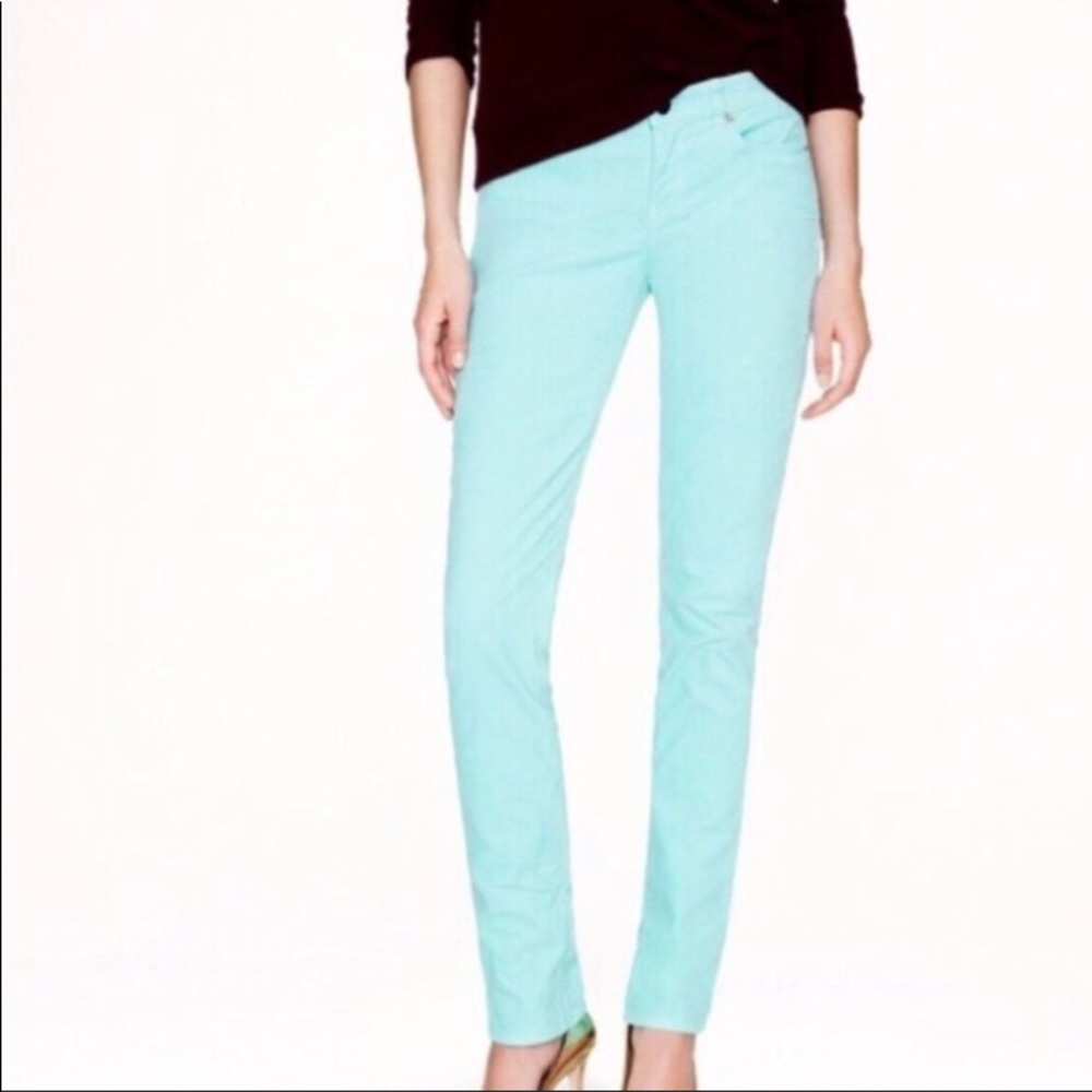 EUC J Crew matchstick winter mint corduroys SS 25
